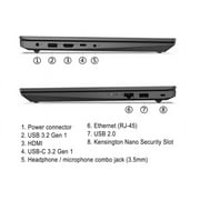 Lenovo V15 Gen 2 15.6 FHD Laptop, Intel Celeron, 8GB, 256GB SSD, Black