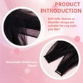thumbnail image 4 of Detachable Tulle Sleeves 43inch Black Bridal Tulle Shawl Lace Dress Sheer Capes Cover Up Accessory, 4 of 6