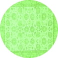 thumbnail image 1 of Ahgly Company Indoor Round Oriental Green Traditional Area Rugs, 6' Round, 1 of 4