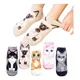 thumbnail image 2 of 12 Pares De Calcetas Cortas Para Mujer Estampado De Gatito, 2 of 2