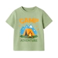 thumbnail image 7 of HILEELANG 2-7T Toddler/Little Boys Sage/Ivory/Blue Camp Adventure Explorer 100% Cotton T-Shirt 3-Pack, Size 4T, 7 of 7