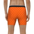 thumbnail image 4 of Salouo Orange Scales Pattern Men's Boxer Briefs, Soft & Breathable Underwear Elastic Waistband Briefs for Men,1-Pack, 4 of 7