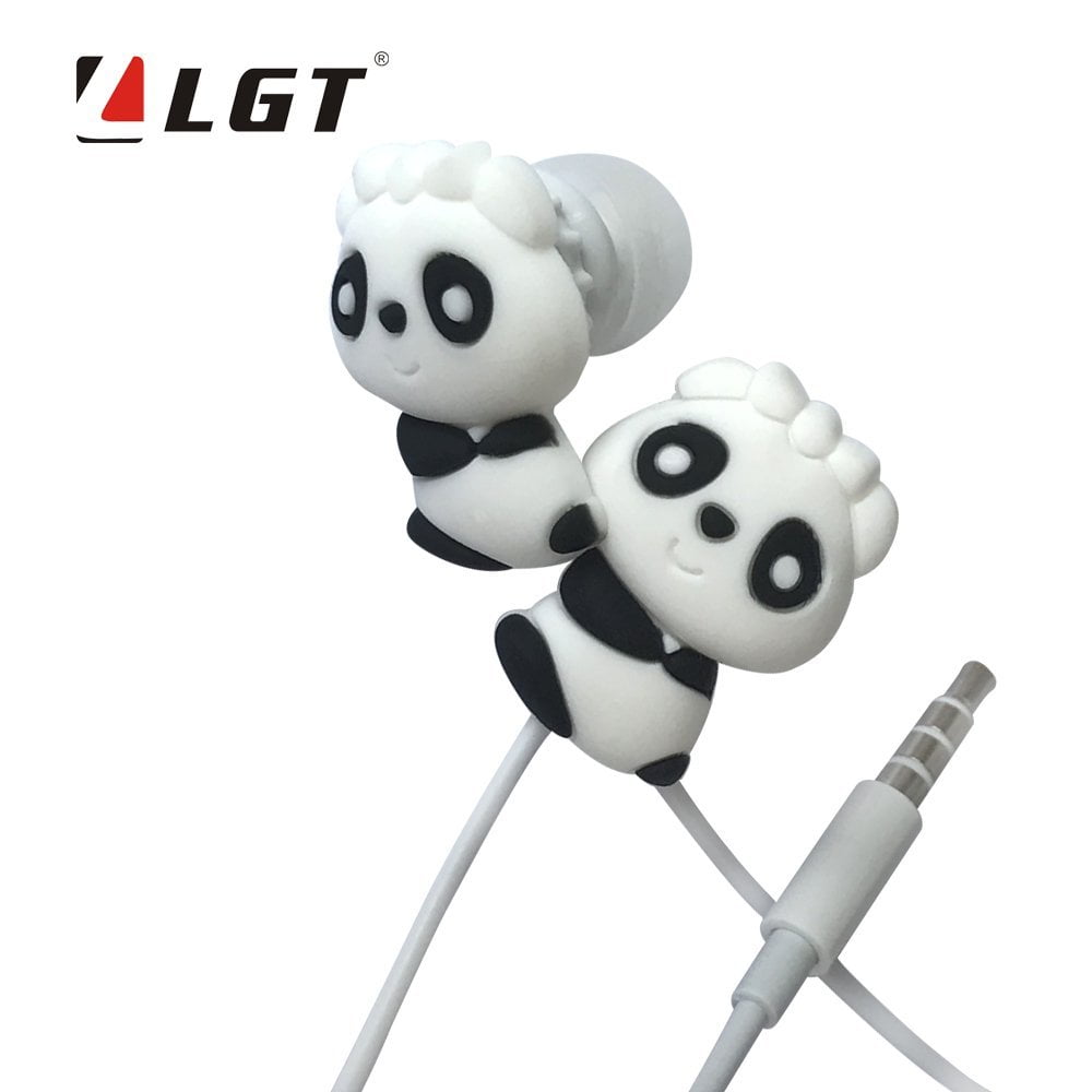 LGT Electronics Wired 3.5 mm Cartoon Panda Earphone/Earbuds/Headphones