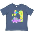 thumbnail image 3 of Inktastic Happy Dinosaur First Birthday-purple Boys or Girls Baby T-Shirt, 3 of 5