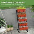 thumbnail image 4 of Outsunny 5-Tier Vertical Raised Garden Bed with 5 Planter Boxes 5 Planter Boxes Red, 4 of 10