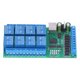 thumbnail image 4 of Tablero De Relés, 8 Modos De Trabajo Módulos De Protección De Relés Instrucciones De 8 Bytes DC 12V Para Comunicación ANGGREK Relay Board, 4 of 8