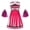 1-Hot Pink552, variant on Girls Cheerleading Performance Outfits Cheerleader Dance Dress Pom Poms, Sizes 5-14