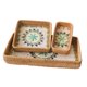 thumbnail image 2 of Cesta de ratán tejida de 3 piezas, cuenco para servir aperitivos, cesta rústica de frutas para el hogar flores, 2 of 9