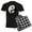 With Checker Pant, variant on CafePress - Wolf Therian Ying Yang Men's Dark Pajamas - Men's Dark Loose Fit Cotton Pajama Set