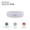 thumbnail image 6 of Sam's Pets Short Tulip Pet Bowl In Glossy Lilac, 6 of 9