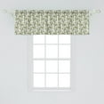 thumbnail image 2 of Ambesonne Floral Window Valance, Ornamental Botanical Theme, 54" X 18", Pale Green Yellow, 2 of 3