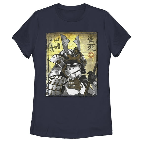Women's Star Wars Samurai Stormtrooper Graphic Tee Navy Blue Small