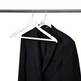 thumbnail image 4 of Luxury Ultra Thin 100 Space Saving Wooden Clothes Hanger with Squared Pant Bar Best for Shirts, Blouses, Pant, Dress, Hangers White (White - Shirt with Pant Bar, 100), 4 of 6
