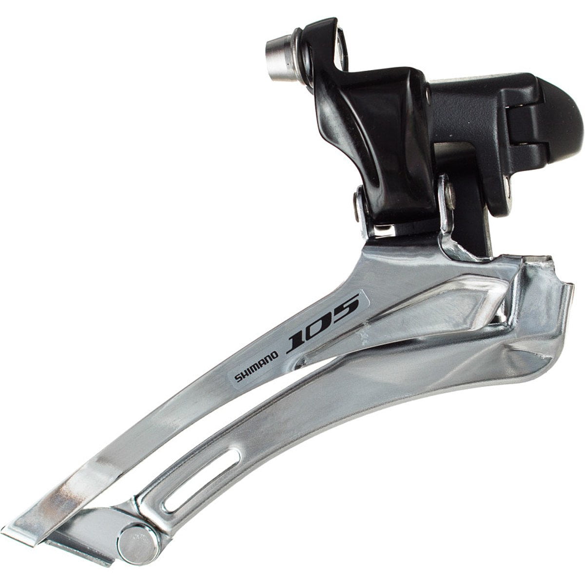 FD5700 105 Double Front Derailleur (Braze On, Black), Improved chain