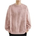 thumbnail image 2 of Goodtrade8 Plain Tops for Men Casual Long Sleeve Crew Neck Oversized Sweatshirts for Men, 2 of 6