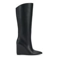 thumbnail image 3 of INC Womens Black Padded Goring Appile Pointed Toe Wedge Zip-Up Dress Boots 5 M, 3 of 4