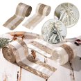 thumbnail image 3 of Christmas Ribbons for Gift Wrapping,1 Roll 55 Yards Fabric Ribbon Use for Bows Glitter Ribb Bouquet,2 Wrapping Inch Wide, 3 of 7