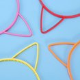 thumbnail image 2 of FRCOLOR 10pcs Cat Ear Headband Plastic Cat Hairband Cat Bow Hairbands Makeup Party Headwear for Women Girls, 2 of 3