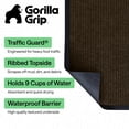thumbnail image 3 of GORILLA GRIP Door Mat, Waterproof, Traffic Guard Commercial Office Doormat, 60x36, Brown, 3 of 10
