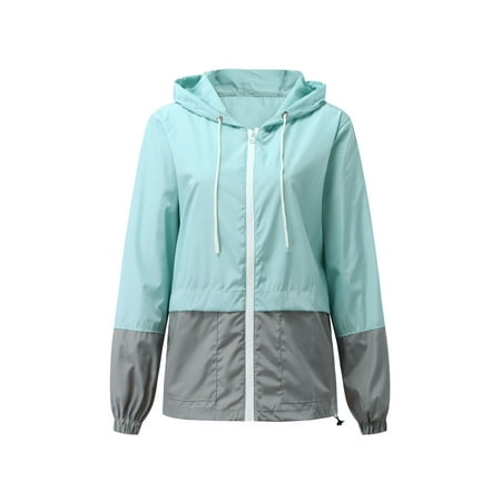 Womens Rain Jacket Windbreaker Lightweight Hooded,Active Outdoor Rain Coat