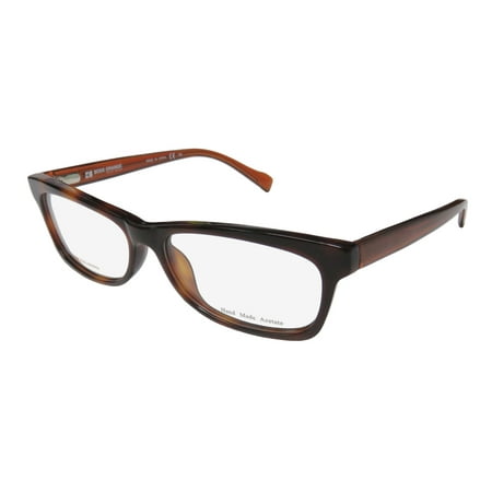 New Hugo Boss Orange 0076 Womens/Ladies Designer Full-Rim Tortoise / Brown Sophisticated Upscale Frame Demo Lenses 52-14-135 Spring Hinges Eyeglasses/Eye Glasses