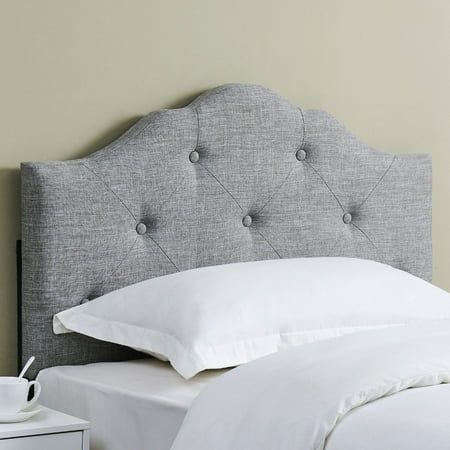Mainstays Minimal Tufted Rounded Headboard, Multiple Sizes and Colors ...