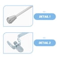 thumbnail image 3 of WHAMVOX 1Jgo Conjunto De Y Accesorio De Desagüe Para Lavabo Con Adaptable Y Control Suave, 3 of 8