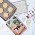 thumbnail image 5 of Yayeee Pot Holders Kitchen Heat Resistant with Pocket 7"x9.8" Cotton Oven Cooking Hot Pads, Pink Sleeping Cat, 5 of 7