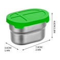 thumbnail image 3 of PRETXORVE Bacs à Croustilles Bento en Acier Inoxydable 304 pour Plats à Trempette, 3 of 5
