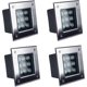 thumbnail image 1 of Outdoor Square LED Recessed Floor Lamp Stainless Steel IP67 Waterproof LED Floor Spotlight - 6000K White Light, 1 of 4