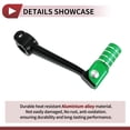 thumbnail image 4 of Unique Bargains Folding Motorcycle Gear Shifter Lever for Bosuer M5 Aluminum Alloy Pedal Shift Lever Arm Black Lever Green Head with Silver Tone Ring, 4 of 6