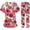 Print-4, variant on Scrubs Set for Women Nurse Uniform Jogger Set Stretch Top & Pants with Multi Pocket for Nurse Workwear