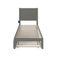 thumbnail image 4 of AFI NoHo 14" Twin-XL Wood Platform Bed Frame with Twin-XL Trundle, Grey, 4 of 7