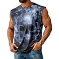 thumbnail image 2 of adaychics Gothic Tank Tops Men Crew Neck Skull Gym Sleeveless Shirts Fashion Casual Vests for Gym Sports Workout, 2 of 7