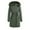 Army Green, variant on VEKDONE Women's Winter Thicken Puffer Coat Warm Jacket Hooded Coats Waterproof Plush Lined Long Down Jacket Parkas with Pockets