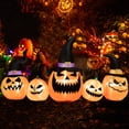 thumbnail image 1 of Gymax Décoration de Cour Citrouille Gonflable Halloween 4 Pieds avec Lumières LED Intégrées, 1 of 10