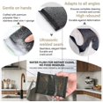 thumbnail image 4 of 6 Pack Heavy Duty Steel Wool Scrubber Sponges, Stainless Steel Scrubbing Sponge for Pots, Pans & Grills, Multi-Surface Kitchen Dish Scrubber for Cast Iron & Griddle, Black, 4 of 6