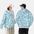 thumbnail image 5 of Fotbe Blue Snake Men's Women's UPF 50+ Sun Protection Jacket Hooded Cooling Shirt with Pockets Hiking Outdoor Performance-Medium, 5 of 8