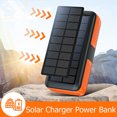 thumbnail image 2 of Salange Cargador Solar de Manivela 30000 mAh con 3 Cables, Carga Usb/solar/ Manivela, Linterna Impermeable, Alarma Sys para Acampar Al Aire Libre, Senderismo, Negro, 2 of 14