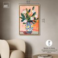 thumbnail image 5 of Flowers And Chinoiserie Canvas Boho Colorful Wall Art by Art Remedy, Gold Frame, 24" x 36", 5 of 7