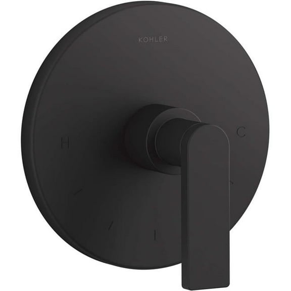 Open Box Kohler K-T73133-4 Composed Thermostatic Valve Trim Only - Black