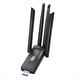 thumbnail image 1 of Tarjeta de Red WiFi de 1300 Mbps, 2,4 G/5 GHz, WiFi6, Bluetooth 5.4, Dongle AX1300 USB de 4 Antenas, Receptor Inalámbrico para PC y Portátil., 1 of 5