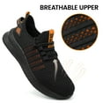 thumbnail image 2 of Fidabo Steel Toe Shoes for Men and Women Comfortable Lightweight Work Safety Shoes Puncture Proof Slip Resistant Indestructible Sneakers Construction Work Utility, 2 of 8