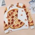 thumbnail image 6 of Fun Pizza Womens Oversized Sweatshirts Hoodies Crewneck Casual Tops Comfy FallWinter Clothes 2024, 6 of 7