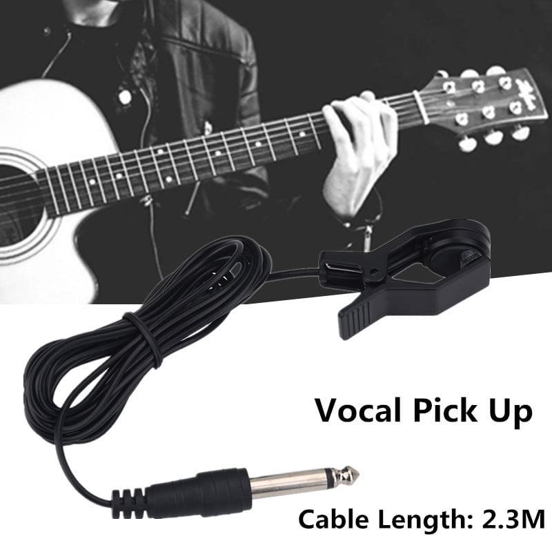 Yosoo Clipon Portable Pickup Contact Microphone Vocal Pick Up for