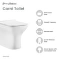 thumbnail image 3 of Carre Back-To-Wall Square Toilet Bowl, 3 of 16