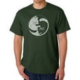 thumbnail image 1 of Men's Word Art T-shirt - Yin Yang Cat, 1 of 2