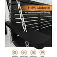 thumbnail image 4 of WINSOON 55" All Weather HIPS Outdoor Porch Swing -Black, 4 of 7