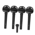 thumbnail image 1 of lionlar 4 Pieces Violin Fiddle Tuning Peg Set Machine Heads for Performance Practice black, 1 of 9