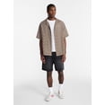 thumbnail image 2 of No Boundaries Textured Wave Design Resort Shirt with Short Sleeves, Men's XS-4XLT, 2 of 5
